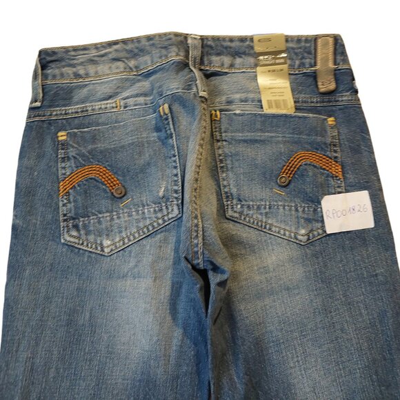 G-Star Raw Reese Straight Leg Mash Denim Duty Blue Wash Jeans Sz 26 x34 NWT - Picture 10 of 11